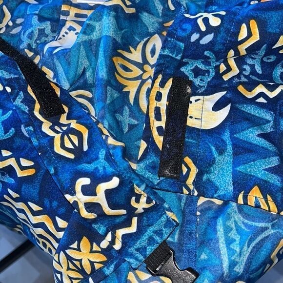 EXCELLENT CONDITION WOMEN’S SMALL TERRY WRAP AROUND HAWAIIAN PRINT BIKE SKIRT - Picture 9 of 9